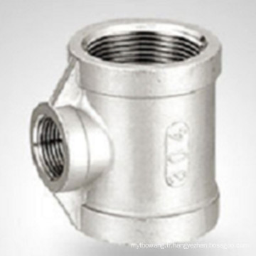 150lb Bsp / NPT Threaded Hydraulic Stainless Steel Reducer Tee